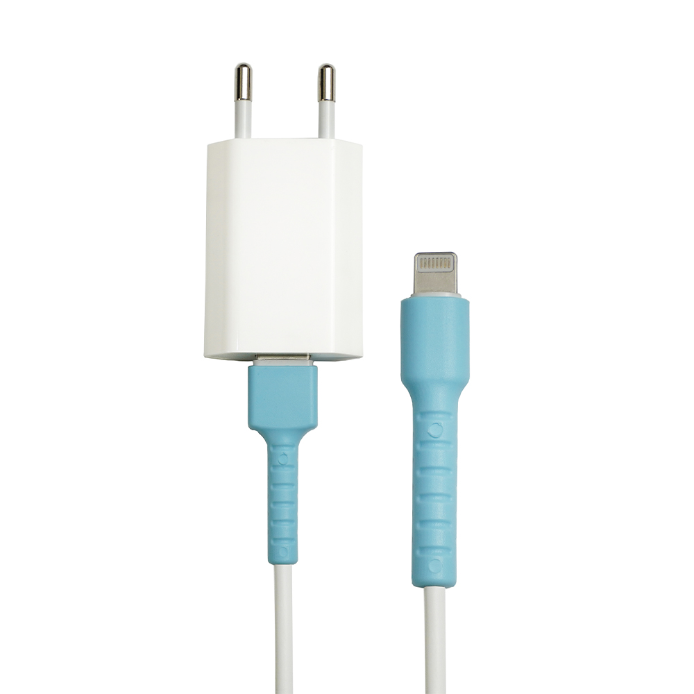 iPhone Eski Nesil Kablo Koruyucu – Mavi [100 Adet]