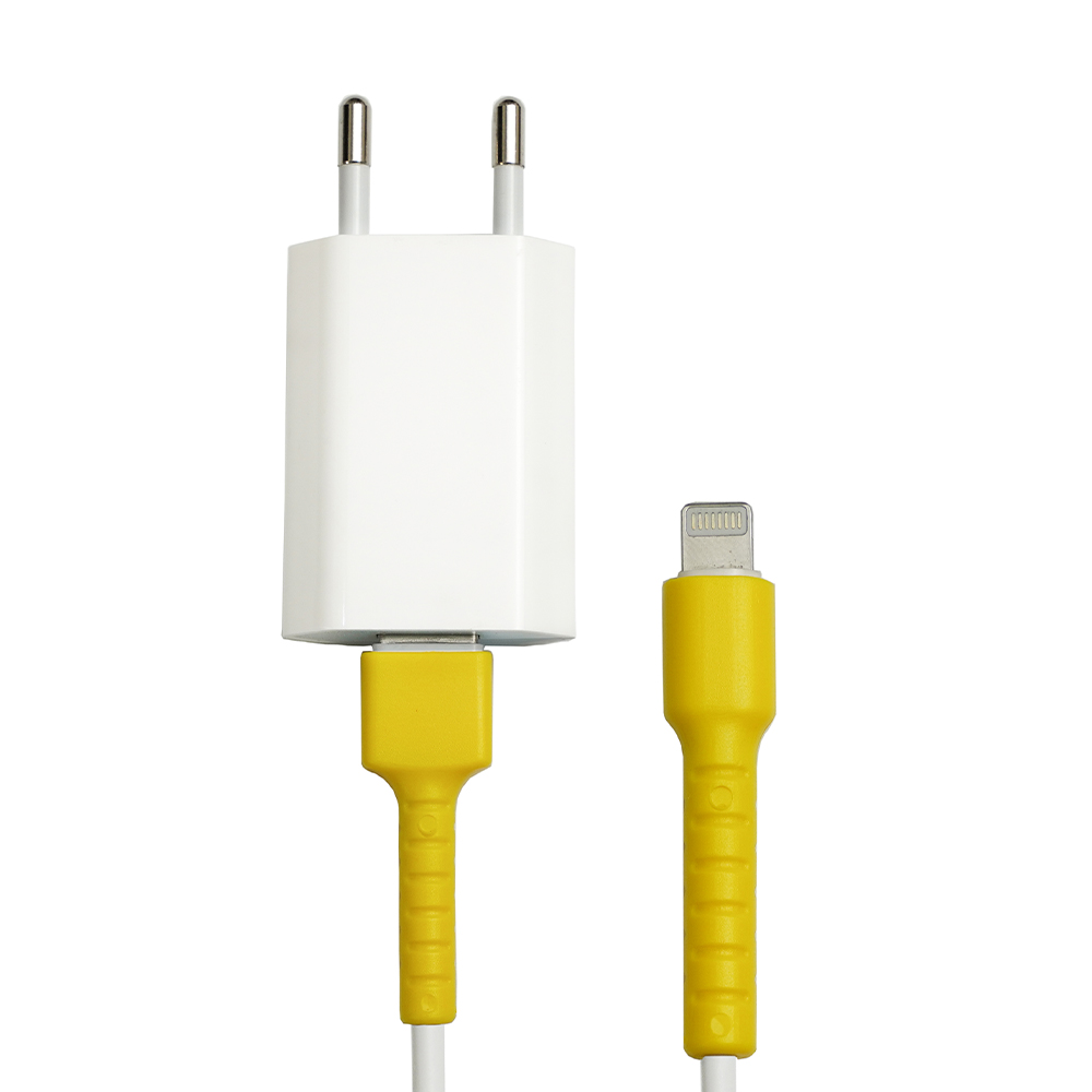 iPhone Eski Nesil Kablo Koruyucu – Sarı [100 Adet]