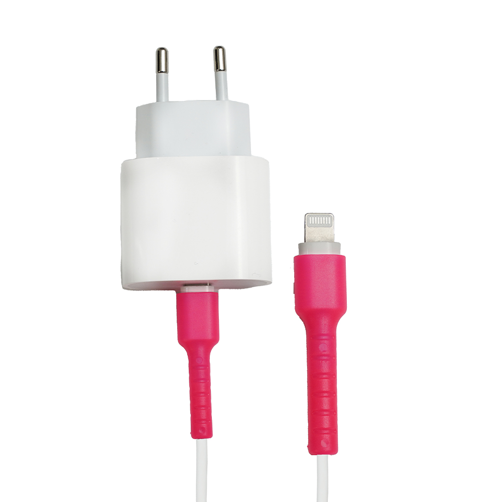 iPhone Yeni Nesil Kablo Koruyucu – Pembe [100 Adet]